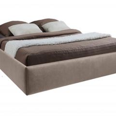 Кровать Подиум с ПМ 1400 (велюр серый) в Салехарде - salekhard.mebel24.online | фото
