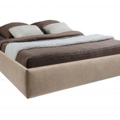 Кровать Подиум с ПМ 800 (велюр светло-серый) в Салехарде - salekhard.mebel24.online | фото