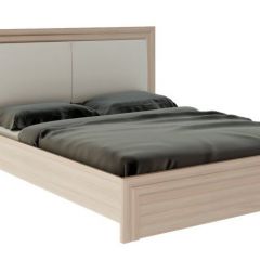 Кровать 1.6 Глэдис М31 с настилом и мягкой частью (ЯШС/Белый) в Салехарде - salekhard.mebel24.online | фото