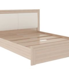 Кровать 1.6 Глэдис М31 с настилом и мягкой частью (ЯШС/Белый) в Салехарде - salekhard.mebel24.online | фото 2