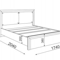 Кровать 1.6 Глэдис М31 с настилом и мягкой частью (ЯШС/Белый) в Салехарде - salekhard.mebel24.online | фото 3