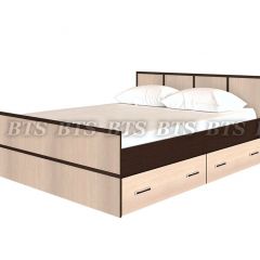 Кровать Сакура 1600 LIGHT + Проложки LIGHT 1.6 ДСП (Венге/Лоредо) в Салехарде - salekhard.mebel24.online | фото