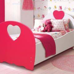 Кровать детская Сердце (800*1600) МДФ матовый в Салехарде - salekhard.mebel24.online | фото