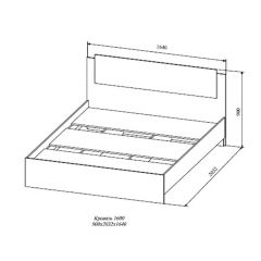 СОФИ СКР1600.1 Кровать 1600 в Салехарде - salekhard.mebel24.online | фото 2