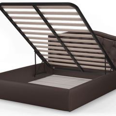 Кровать Стелла 1200*2000 NEO 10 (темно-коричневый) в Салехарде - salekhard.mebel24.online | фото 4