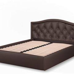 Кровать Стелла 1200 + Основание (Лесмо brown) коричневый в Салехарде - salekhard.mebel24.online | фото 3