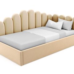 Кровать угловая Лилу интерьерная +основание (80х200) в Салехарде - salekhard.mebel24.online | фото 17