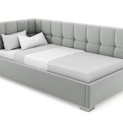 Кровать угловая Мия интерьерная +основание (120х200) в Салехарде - salekhard.mebel24.online | фото