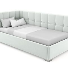 Кровать угловая Мия интерьерная +основание (120х200) в Салехарде - salekhard.mebel24.online | фото 5