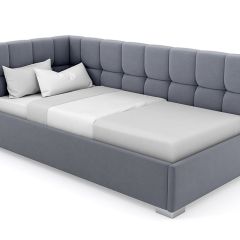 Кровать угловая Мия интерьерная +основание (120х200) в Салехарде - salekhard.mebel24.online | фото 8