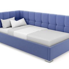 Кровать угловая Мия интерьерная +основание (120х200) в Салехарде - salekhard.mebel24.online | фото 9