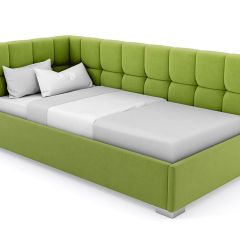 Кровать угловая Мия интерьерная +основание (120х200) в Салехарде - salekhard.mebel24.online | фото 19