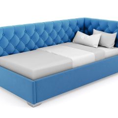 Кровать угловая Виола интерьерная +основание (80х200) в Салехарде - salekhard.mebel24.online | фото