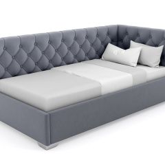 Кровать угловая Виола интерьерная +основание (80х200) в Салехарде - salekhard.mebel24.online | фото 8