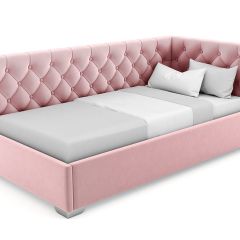 Кровать угловая Виола интерьерная +основание (80х200) в Салехарде - salekhard.mebel24.online | фото 10