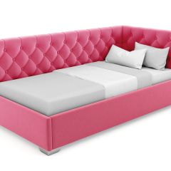 Кровать угловая Виола интерьерная +основание (80х200) в Салехарде - salekhard.mebel24.online | фото 12