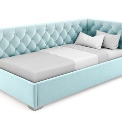 Кровать угловая Виола интерьерная +основание (80х200) в Салехарде - salekhard.mebel24.online | фото 18