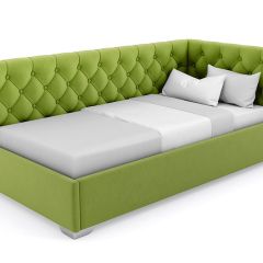 Кровать угловая Виола интерьерная +основание (80х200) в Салехарде - salekhard.mebel24.online | фото 19