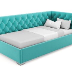 Кровать угловая Виола интерьерная +основание (80х200) в Салехарде - salekhard.mebel24.online | фото 21
