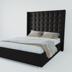Кровать Венеция ЛЮКС с ПМ 2000 (экокожа кольт ч) в Салехарде - salekhard.mebel24.online | фото 2