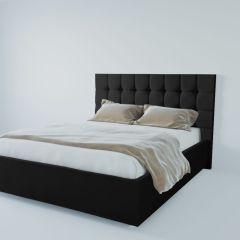 Кровать Венеция с ПМ 1200 (экокожа кольт ч) в Салехарде - salekhard.mebel24.online | фото 2