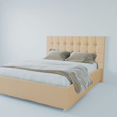 Кровать Венеция с ПМ 1600 (экокожа бежевая) в Салехарде - salekhard.mebel24.online | фото 2
