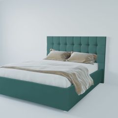 Кровать Венеция с ПМ 2000 (велюр бирюзовый) в Салехарде - salekhard.mebel24.online | фото 2