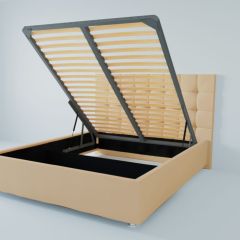 Кровать Венеция с ПМ 800 (экокожа бежевая) в Салехарде - salekhard.mebel24.online | фото