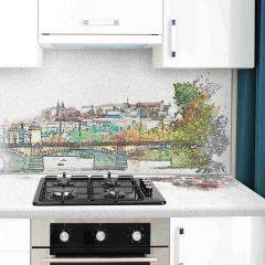Кухонный фартук со столешницей (А-015) в едином стиле (3050 мм) в Салехарде - salekhard.mebel24.online | фото