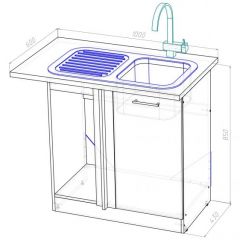 Кухонный гарнитур Адажио мега прайм 1500 х 2700 мм в Салехарде - salekhard.mebel24.online | фото 19