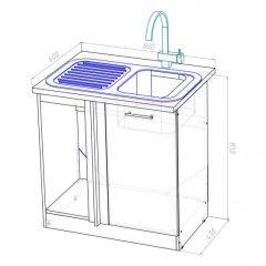 Кухонный гарнитур Адажио прайм 400 1100х2000 мм в Салехарде - salekhard.mebel24.online | фото 18