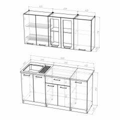 Кухонный гарнитур Инна стандарт 1600 в Салехарде - salekhard.mebel24.online | фото 3