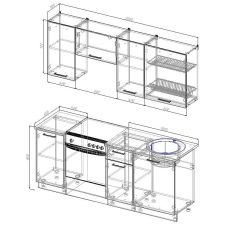 Кухонный гарнитур Лада 2000 (Стол. 26мм) в Салехарде - salekhard.mebel24.online | фото 2