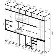 Кухонный гарнитур Ноктюрн люкс 3000 мм в Салехарде - salekhard.mebel24.online | фото 2