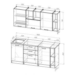 Кухонный гарнитур Ольга макси 4 1800 мм в Салехарде - salekhard.mebel24.online | фото 2