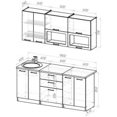 Кухонный гарнитур Паола макси 1800 мм в Салехарде - salekhard.mebel24.online | фото 2