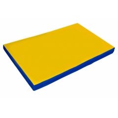 Мат гимнастический 2х1х0,08м цв. синий-желтый в Салехарде - salekhard.mebel24.online | фото 1