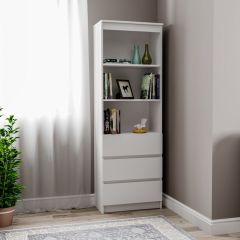 МОРИ МСТ 600.3 Стеллаж (белый) в Салехарде - salekhard.mebel24.online | фото