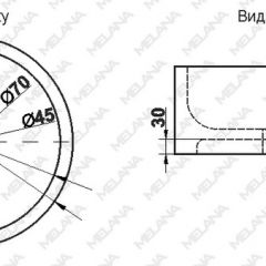 Накладная раковина melana mln-7076b (черная) в Салехарде - salekhard.mebel24.online | фото 2