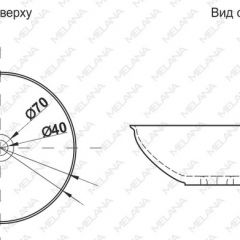 Накладная раковина melana mln-t4029-b15 в Салехарде - salekhard.mebel24.online | фото 2