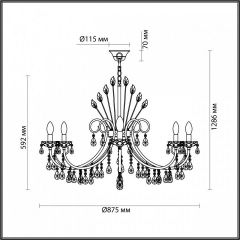 Подвесная люстра Odeon Light Versia 4977/10 в Салехарде - salekhard.mebel24.online | фото 5