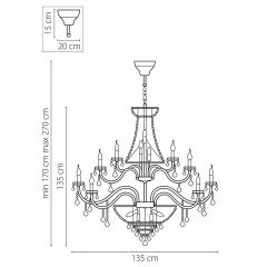 Подвесная люстра Osgona Classic 700511 в Салехарде - salekhard.mebel24.online | фото 3