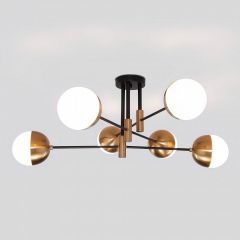 Потолочная люстра Eurosvet Nuvola 70129/6 латунь в Салехарде - salekhard.mebel24.online | фото 2