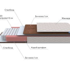 PROxSON Матрас Base M (Ткань Синтетический жаккард) 140x200 в Салехарде - salekhard.mebel24.online | фото 6