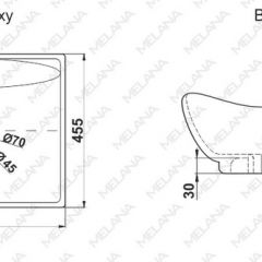 Раковина MELANA MLN-7211 в Салехарде - salekhard.mebel24.online | фото 2