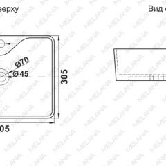 Раковина MELANA MLN-7291X в Салехарде - salekhard.mebel24.online | фото 2