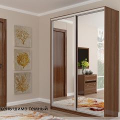 Шкаф №2 1.5-2 Оптима 2300х1504х572 (фасад 2 зеркала) в Салехарде - salekhard.mebel24.online | фото
