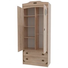 Шкаф 2х ст комб-й Нкм Мираж-1 Сек. №13 + Иллюминатор в Салехарде - salekhard.mebel24.online | фото 2