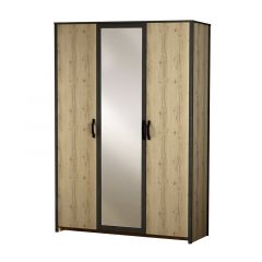 Шкаф 3-дверный с зеркалом №885 Гранж в Салехарде - salekhard.mebel24.online | фото 1