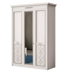 Шкаф 3-дверный со стеклом №453 Адель в Салехарде - salekhard.mebel24.online | фото